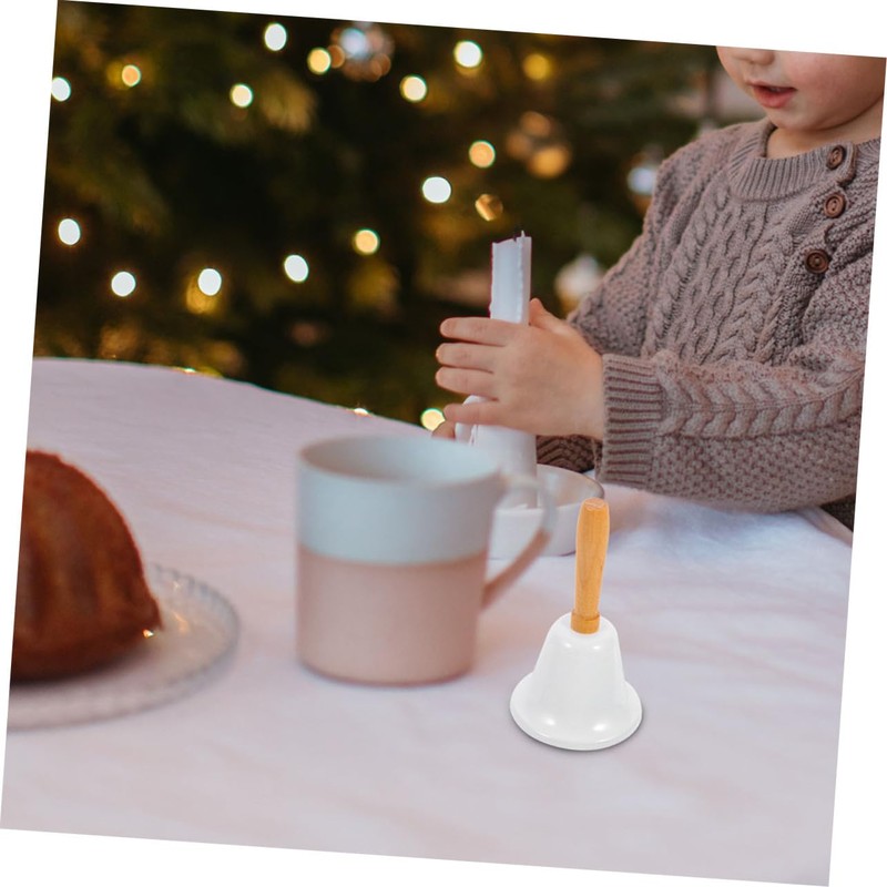 WOONEKY 2pcs Rustic Iron Ring Bell Handbell Jingle Bells for