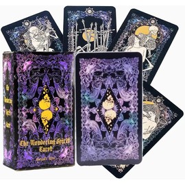 CLDURHGE Tarot Cards for Beginners 78 Skeleton Tarot Cards with Electronic Version Manual Standard Size Tarot Cards English Edition