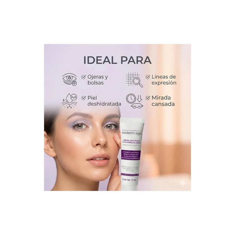 Exderm Age Crema Contorno de Ojos Antiedad y Antiojeras Reduce