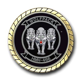 Military Productions HMH-466 Wolfpack US Marine Corps Challenge Coin