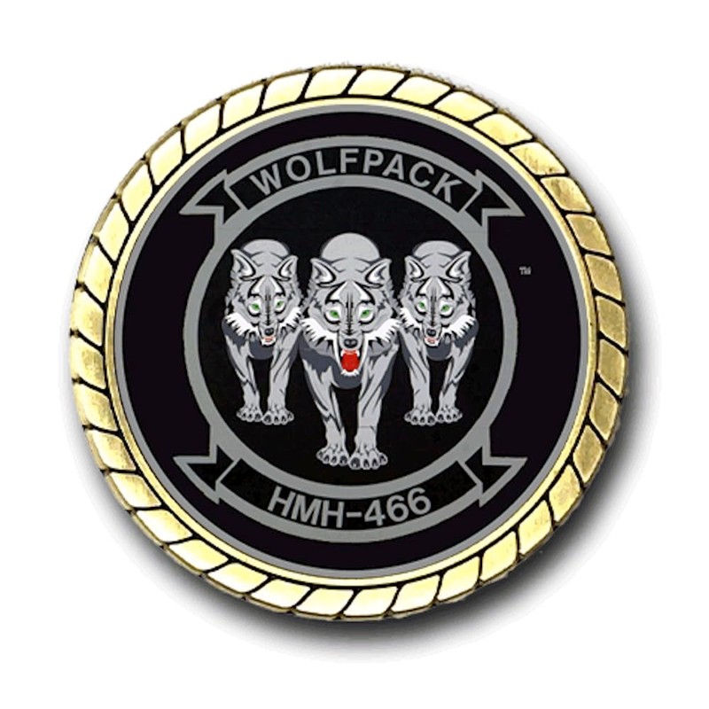 Military Productions HMH-466 Wolfpack US Marine Corps Challenge Coin