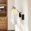 bimiti Pull Down Closet Rod Adjustable Width 26-35 Inches Floating