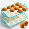 Fimary Silicone Muffin Pans for Baking 2 Pack, 2.6 Inch