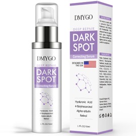 Dark Spot Remover for Face, Dark Spot Corrector for Age Spot Sun Spot Brown Spot Melasma Uneven Skin Tone, with Vitamin C and Hyaluronic Acid for Women and Men, 1.7 FL OZ