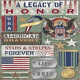 Karen Foster Design Acid and Lignin Free Scrapbooking Sticker Sheet, A Legacy of Honor