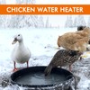 500W Utility De-Icer Submergible Aluminum Alloy Chicken Water Heater, Bird