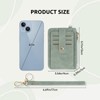 RFID Card Holder Wallet, Keychain Wristlet Wallet With 9 Card