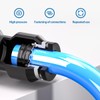 Innfeeltech 20 Pcs 10mm Black Tee Push to Connect Pneumatic