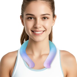 Neck Cooling Tube for Hot Weather, Reusable Ice Coolers Wearable Cooling Neck Wraps, Multi-Color Selection of Body Cooling Products - Blue Purple