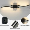 fengkiop Vanity Light for Bathroom, 31.6 Inch Black LED Dimmable