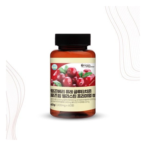 Lingonberry Puree Glutathione Premium Tablets (60) / 링곤베리 퓨레 글루타치온 프리미엄정 60정