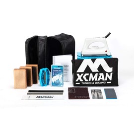 XCMAN Complete Ski Snowboard Tuning and Waxing Kit with Waxing Iron, Ski Wax, Waxing Brush，Edge Tuner，Waxing Scraper，PTEX