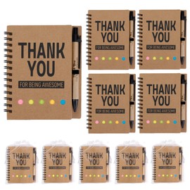 5 Set Employee Appreciation Gifts - Thank You Gifts for Women Man - Thank You Teacher Gifts Appreciation Lnspirational Spiral Notebook - Motivational Pens and Gift Bags - Leaving Gifts for Colleague