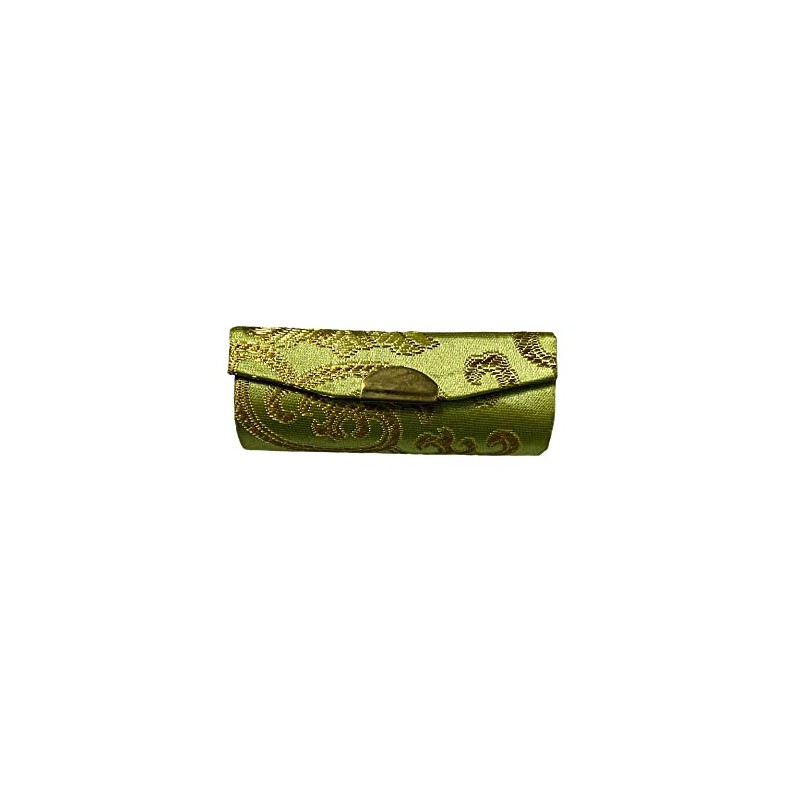 Occasions Gift Giving Chinese Silk Print Lipstick Case w/Mirror (Apple