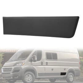 KUAFU Rear Quarter Panel Trim Compatible with 2019-2022 Dodge Ram Promaster Quarter Panel Long Wheel Base Molding Cover Plastic PP-Black Left Driver Side