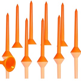 UCCKEYI 10SETS Golf Rubber Tees Holder Tee Range Driving Practice Mat Size 2’’(50mm)