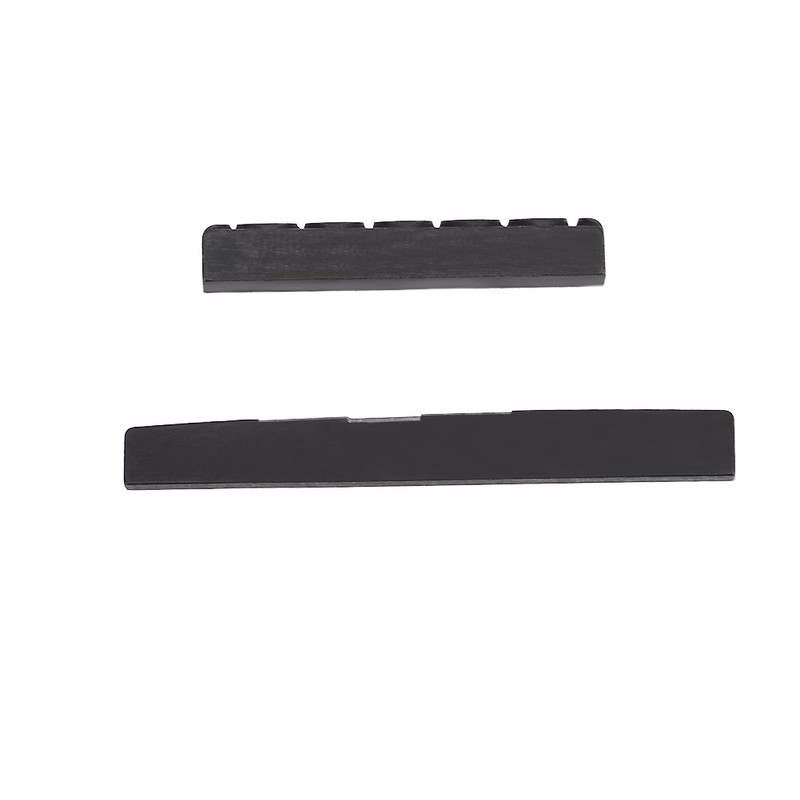 Ebony Guitar Upper, Nut Bottom Saddle Repair Replacement Accessory for