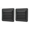 2pcs Air Vent Ventilation Opening Side Exhaust Port Rectangular Ventilation