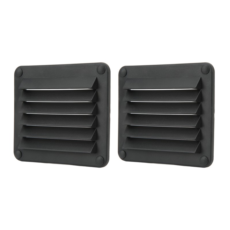 2pcs Air Vent Ventilation Opening Side Exhaust Port Rectangular Ventilation