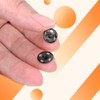 Fidqiog 120 Sets Snap Buttons, Black Metal 8.5/10/12mm in Three