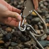Rope ratchet 6mmX5m camping tarp string stopper strap biner rope string rope ratchet 6mmX5m Brown 2ea