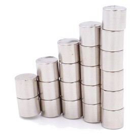 Brudazon 20 Mini Disc Magnets 8 x 7 mm N52 Strongest Level Neodymium Magnets Ultra Strong Power Magnet for Model Making, Photo, Whiteboard, Notice Board, Fridge, Crafts, Magnetic Disc Extra Strong