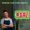 Tekstap Open Sign, 12V Neon Open Signs for Business Window,