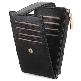 FALAN MULE Leather Wallets for Women RFID Blocking Slim Bofild Credit Card Holder
