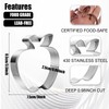 Molain Apple Cookie Cutter, 3.5 Inch Apple Cutter Fruit Cookie