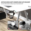 Drink Holder Desk, Cup Holder Table Anti Spill, 360 Degree