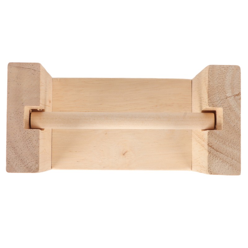 Wooden Yarn Holder 5.1in Long Sturdy Smoothing Rotatable Easy Assembly
