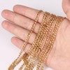 33FT 18K Gold PVD Plated Stainless Steel Figaro Chain Roll,