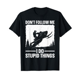 Snowmobile Art For Men Women Snowmobiling Snowmobile Lover T-Shirt