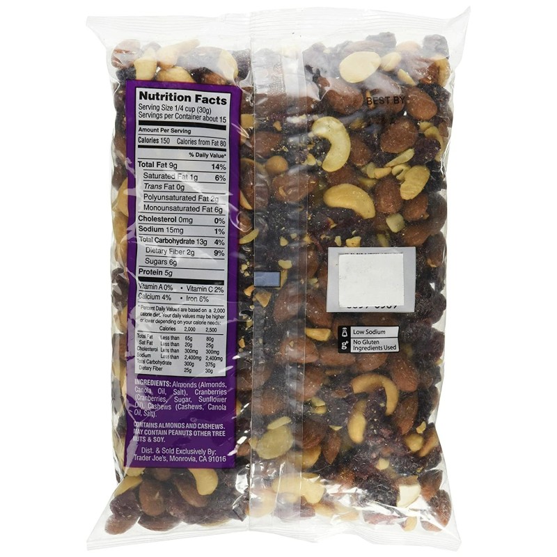 Trader Joe's 6x Trader Joe's Trek Mix Almond Cranberry Cashew