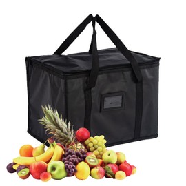 Rixotix Food Delivery Bag,Reusable Insulated Food Bag Keeps Food Hot or Cold,Thermal Bags for hot Food delivery,Foldable Cooler Bags for Food Conveyance/Grocery Shopping/Picnic Pouch (43 * 30 * 31CM)