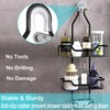 OrganiMax Shower Caddy Organizer – 3-Tier Shelves with Soap Holder