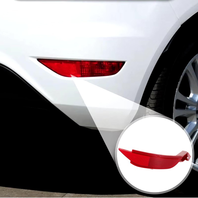 Twowinds Bumper Reflector, Cat Eye Reflector, Red Reflector for Rear