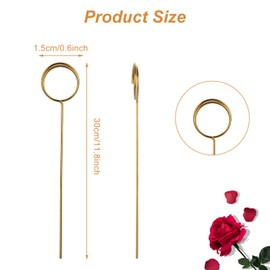 CertBuy 200PCS Metal Wire Floral Place Card Holder