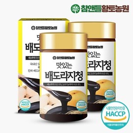 Chamandeul Hwangto Nongwon 참앤들황토농원 맛있는 배도라지청 250g 2병 Cham & Deul Hwangto Farm Delicious Pear and Bellflower Extract 250g 2 Bottles