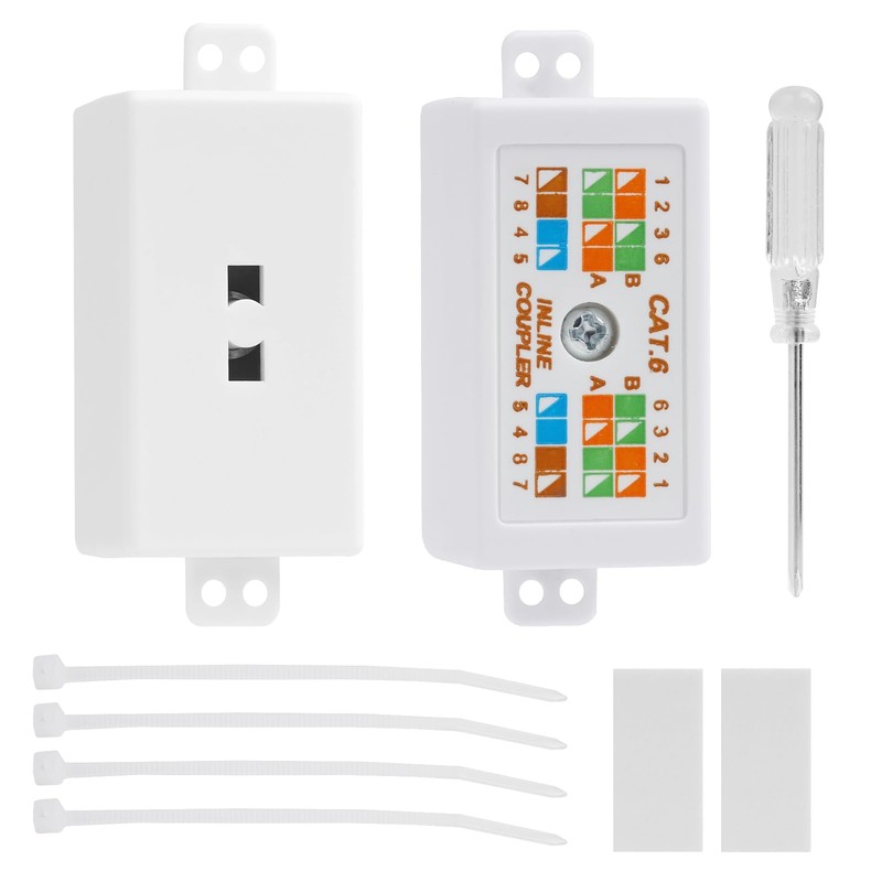 LUCTHY 2Pack Cat6 RJ45 Junction Box with Screwdriver, Punch Down
