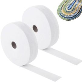 2 Roll 2 1/4 Inch Jelly Roll Batting Strip Total 150 Yard Cotton Blend Batting Strip Needle Punched Cotton Batting Roll Quilt Batting for Braided Throw Jelly Roll Rugs, Purses, Batting Strips