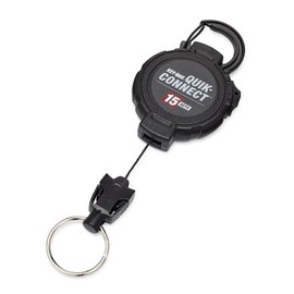 KEY-BAK #0KM2 Quick Connect Key Reel with Carabiner Cord Stopper 39.4 inches (100 cm) Kevlar Cord