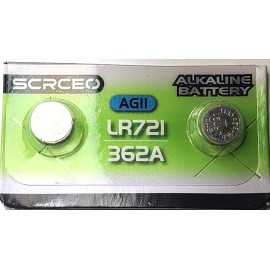SCRCEO LR721 2PK 1.5V ALKALINE (GREAT EXP 12/30) 362 AG11 601 280-29 FREE SHIPPING