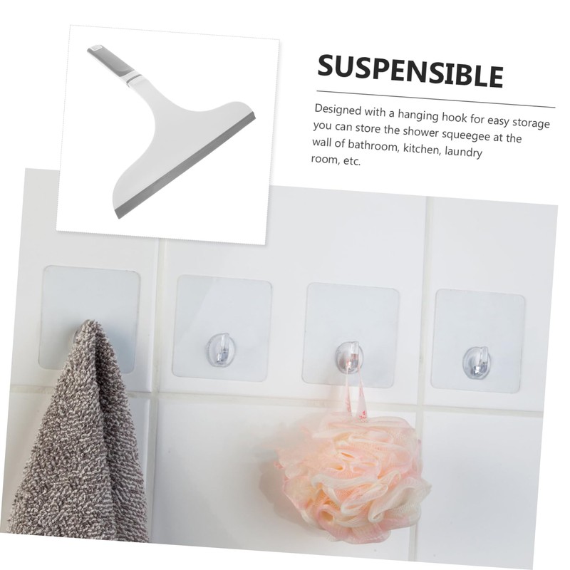 FOMIYES Shower Squeegee Glass Wiper with Ergonomic Handle Efficient Window