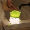 Cute LED Night Light Tap Control Rechargeable 1.5W Decorative Scallion