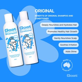 Goat Milk Soap Moisturizing Shampoo & Conditioner Value Pack - Sulfate, Paraben, and Petrochemical Free - Shampoo and Conditioner Set - Original