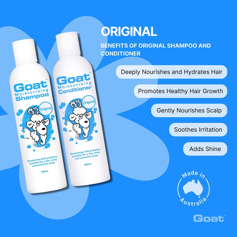 Goat Milk Soap Moisturizing Shampoo & Conditioner Value Pack -