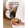 DREO BaristaMaker Milk Frother Pitcher Replacement, 15oz/450ml Pro Latte Art