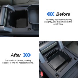 DIYUCAR Storage Box for LR Defender 90 110 2020 2021 ABS Inner Armrest Storage Box Car Accessories