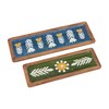 Mud Pie Floral Enamel Tray Set, small 5" x 15"